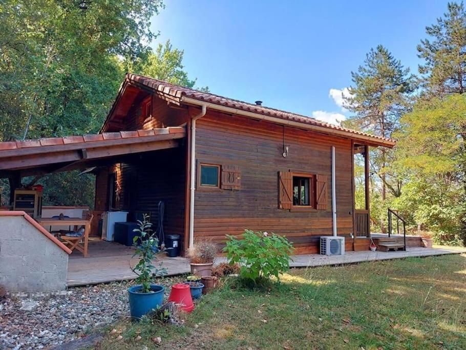 Chalet Au Milieu De La Foret Avec Lac A Proximite Layrac Exteriör bild